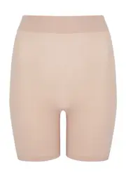 Wolford Contour Control Stretch-cotton Shorts - Beige 42 (UK14 / L)