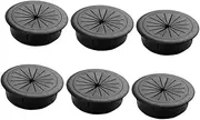 6Pcs Cable Wire Grommet Hole Cover for Desk Easy Installation Removable Lid for Home and Office Cable Management Tidy Up Your Computer Cables