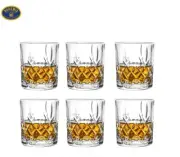 Bohemia Crystal Brixton Whisky Tumbler Glass 320ml 6pc crystal