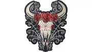 NEW LETHAL THREAT D.O.D Western Skull Large Embroidered Patches