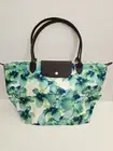 Longchamp Le Pliage Orchid Green Large Tote Long Handle Shoulder Summer Bag NWT