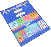 HONITANO Cognitive Whiteboard Learning Center for Toddlers Calendar Pocket Chart Boys and Girls Weather Calendar Toy