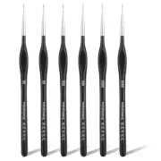 6PCS Detail Paint Brushes, Professional Fine Tip Paint Thin Miniature Brush,