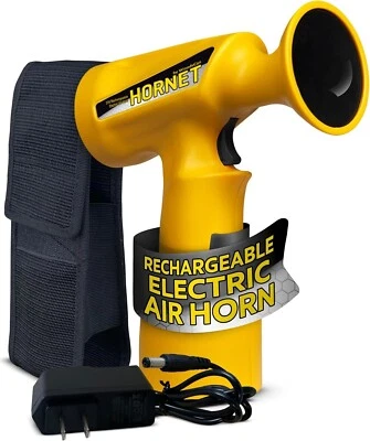 WoodsCan Hornet Rechargeable Electric Air Horn 121dB Loud Holster Marine Safety