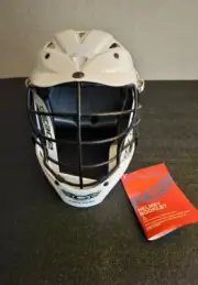 Cascade CPX-R Lacrosse Helmet White w/Chin Strap OSFM "EXCELLENT"