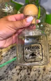 SILVER PATRON Reusable Cup with straw included 10/$100 Bulk Pricing