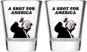 Trump Shot Glass Donald Trump Merchandise White Elephant Gifts Assassination