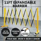 Extendable Garden Gate Mobile Security Retractable Fence Metal Barrier Pet 11ft