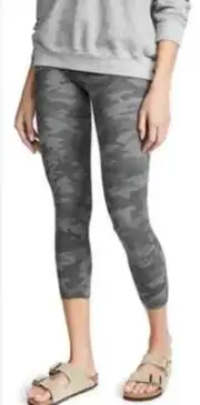 Spanx Cropped Look At Me Now Leggings Sage Camo Plus Size 3X 3XL