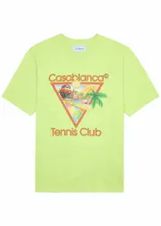 Casablanca Afro Curbism Printed Cotton T-shirt - Green M