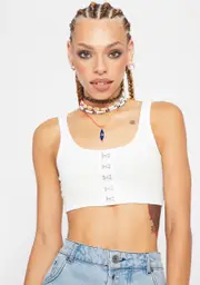 In Demand Hook-Eye Crop Tank