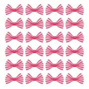 100 Pcs 1.2" Grosgrain Ribbon Mini Bow Printing for Crafts DIY, Rose Red
