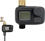 Generic Sprinkler Timer Brass Inlet Hose Timer 2 Outlet Function IP55 Waterproof Digital Drip Irrigation Watering Timer for Garden Yard Lawn