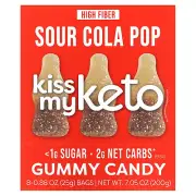 Gummy Candy, Sour Cola Pop, 8 Bags, 0.88 oz (25 g) Each