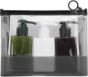 Travel 3Pcs Empty Bottle Set Soap Shampoo Dispenser Bottle Press Type Empty Conditioner Dark Color Portable Lightweight