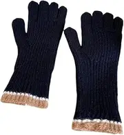 [JINZIJINYU] Winter Knitted Touchscreen Gloves Two Finger Touch Screen Gloves Wool Gloves Cycling Skiing Running