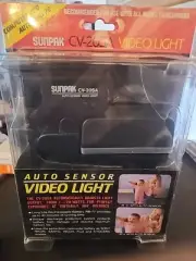 Vintage Sunpak CV-20SA Auto Sensor Video Light Computerized For All Camcorders