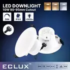 10PCS 90mm 10W LED Downlights for Bedroom Dimmable Tri-color IP44 With AU Plug