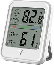 Digital Thermometer Hygrometer Backlight Large LCD Screen Measure Indoor Temperature Humidity for Home Office