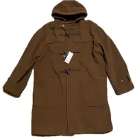 在飛比找蝦皮購物優惠-日本UNIQLO購入全新男版牛角釦大衣