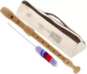 Recorder Instrument,Beginner Adult Germanbaroque Alto Recorder 8-Hole Wooden New
