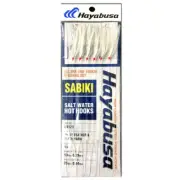 Hayabusa EX123 Feather White and Flash Yarn Sabiki Rig Size 16