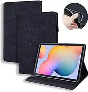 Tablet Protection Compatible with Samsung Galaxy Tab S6 Lite 10.4'' 2020 Model SM-P610 (Wi-Fi) SM-P615 (LTE) Slim Lightweight Embossed PU Leather Flip Holder Tablet PC Case Card Slot Tablet Case table