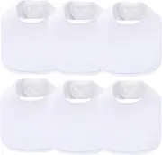 lazyrhino 8 Pack Baby Bibs Unisex Adjustable with Snaps Ultra Soft Absorbent Drooling Teething for Boys and Girls