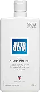Autoglym Car Glass Polish, 500ml - Windscreen and Car Window Cleaner, Deep Cleaning Cream for Crystal Clear Vision Inside and Out