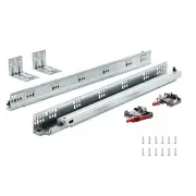 VEVOR 10 Pairs 21" Soft-Close Drawer Slides Bottom Mount Full Extension 100 Lbs