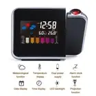 Rotatable 180° Desktop Clocks LED Projector Clock Lcd Display Smart Alarm Clock