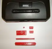 6 piece Sega Genesis Model 2 cart, controller and port dust covers Made in USA