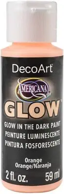 Americana Glow In The Dark Paint 2oz-Orange