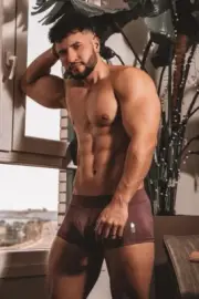 [K142] Handsome Man Cute Male Model Showing Off Body Physique Art Photography
