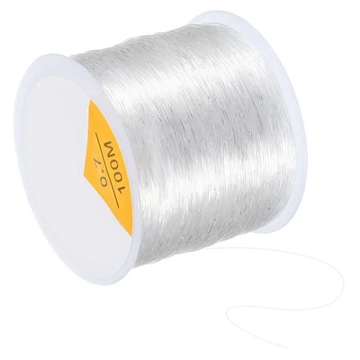 109Yard Stretchy Bracelet String 0.7mm Elastic Crystal String Bead Cord White