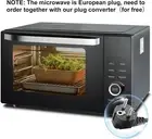 SMAD 34L Touch control Microwave Oven Pull Down Open Door Convection Grill Black