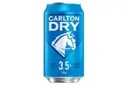 Carlton Dry 3.5%, Low Carb, Mid Strength Beer, Crisp & Refreshing Finish, Classic Australian Lager, 3.5% ABV, 375mL (Case of 30 Cans)