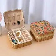 Jewelry Box Portable Travel Earrings Ring Necklace Storage Box