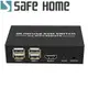 SAFEHOME USB 4K HDMI KVM 1對2手動切換器 用一組HDMI螢幕、USB鍵盤/滑鼠操作兩台電腦附控制器 SKH102 SKH102