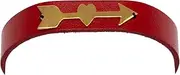 [BGJJAS Collection] Amour Bow & Arrow Boho Leather Bracelet, 18K Plated Gold