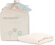 Naturepedic Organic Crib Mattress Cover Waterproof - Skin Friendly, Breathable & Absorbent Crib Mattress Protector - Removable Mattress Pad for Baby and Toddler Bed - Standard Crib Size