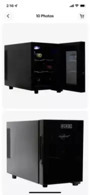 Koolatron 6 Bottle Wine Cellar Cooler Tabletop Freestanding Wine Fridge WC06 .