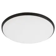 Eglo Ollie 12W LED CCT Tri-Colour Slimline Dimmable Round Oyster Light-Black
