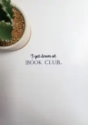 I Get Down at Book Club Text Sticker | Glossy Vinyl