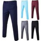 Mens Formal Smart Long Trousers Business Office Work Slim Casual Dress Pants.