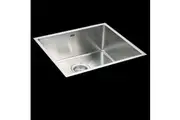 BRIENZ Stainless Steel Kitchen Sink - 490mm Single Bowl Round Corners - Under/Top Mount