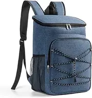 Camping Insulated Backpack Cooler Backpackck, Large Leakproof Lining Insulated Backpack, Lightweight Backpack Cooler Bag,Reusable Lunch Box Navy Blue