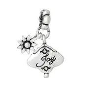Joy charm for European Snake Chain Charm Bracelet