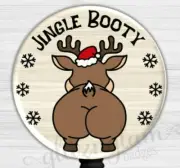 Funny Reindeer Retractable Badge Holder, Cute Merry Christmas Badge Reel -G6665B