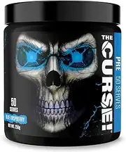 JNX Sports The Curse Blue Raspberry Pre-Workout Powder, 50 Servings